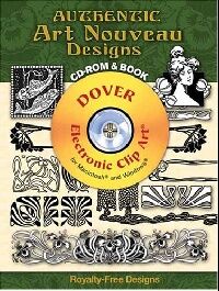 обложка книги Authentic Art Nouveau Designs CD-ROM and Book книга Authentic Art Nouveau Designs CD-ROM and Book, автор: