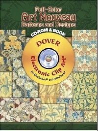 обложка книги Full-Color Art Nouveau Patterns and Designs CD-ROM and Book книга Full-Color Art Nouveau Patterns and Designs CD-ROM and Book, автор: