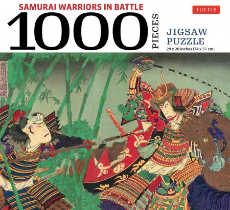 книга Samurai Warriors in Battle - 1000 Piece Jigsaw Puzzle, автор: Toyohara Kunichika, Tuttle Studio