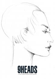 9 Heads: A Guide to Drawing Fashion by Nancy Riegelman, автор: Nancy Riegelman