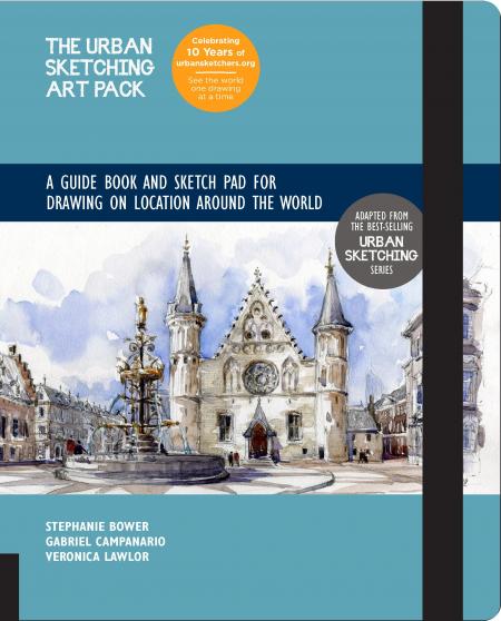книга Urban Sketching Art Pack: На Guide Book and Sketch Pad для Drawing on Location Around the World ― Includes a 112-page paperback book plus 112-page sketchpad, автор: Gabriel Campanario; Veronica Lawlor; Stephanie Bower