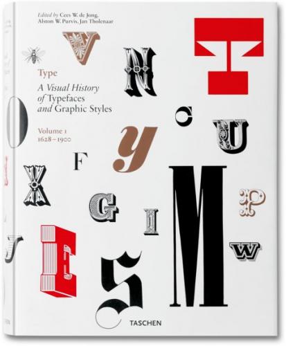 обложка книги Type. A Visual History of Typefaces and Graphic Styles, Vol. 1 книга Type. A Visual History of Typefaces and Graphic Styles, Vol. 1, автор: Cees de Jong, Jan Tholenaar, Alston W. Purvis