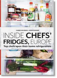 Inside Chefs Fridges, Europe. Top chefs open their home refrigerators Adrian Moore, Carrie Solomon